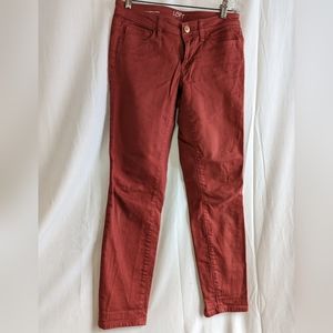Ann Taylor Loft Modern Skinny Ankle Jeans 26/2 29 Inseam Brick
